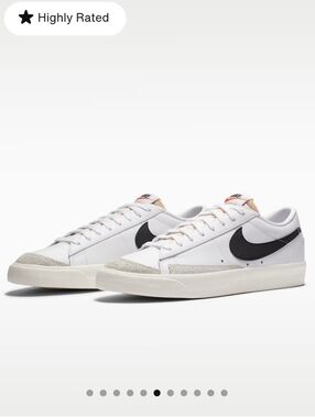 Nike Blazer Low '77 Sneaker - Black & White